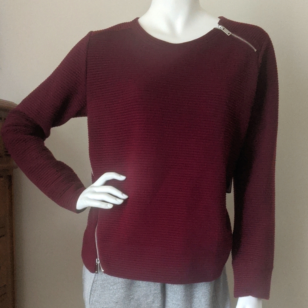 DEX Zip Sweater NWT!!